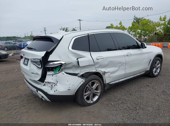 5UXTY5C08M9E71248 2021 BMW X3 White Rear right