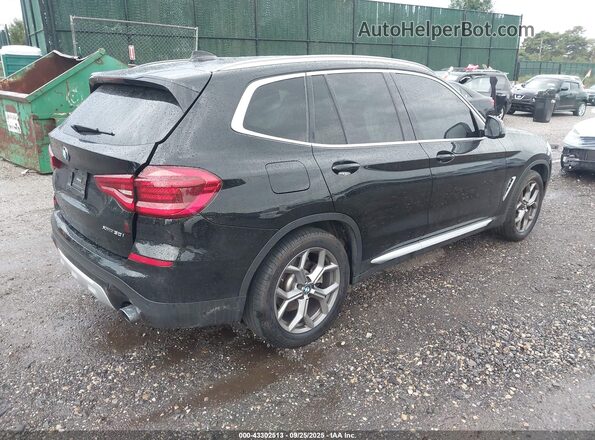 5UXTY5C08M9F11151 2021 BMW X3 Black Հետևի աջ