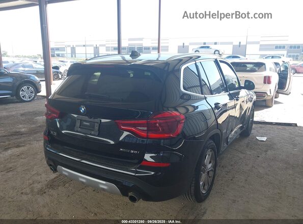 5UXTY5C09M9E65510 2021 BMW X3 Black Задня права чверть