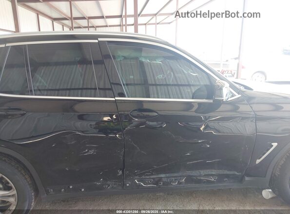 5UXTY5C09M9E65510 2021 BMW X3 Black Вид спереду