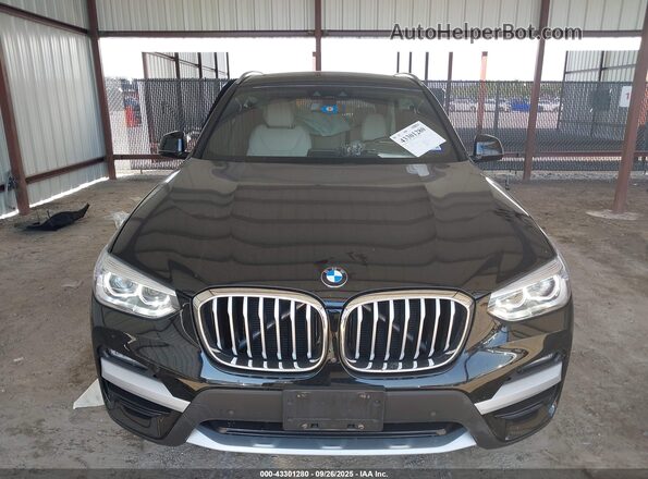 5UXTY5C09M9E65510 2021 BMW X3 Black Вид щитка приладів