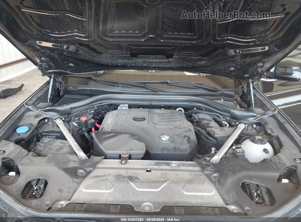5UXTY5C09M9E65510 2021 BMW X3 Black Вид ззаду