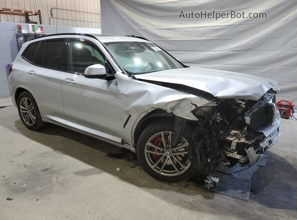 5UXTY9C01M9F82215 2021 BMW X3 Silver Przód prawy