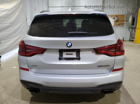 5UXTY9C01M9F82215 2021 BMW X3 Silver Widok z tyłu