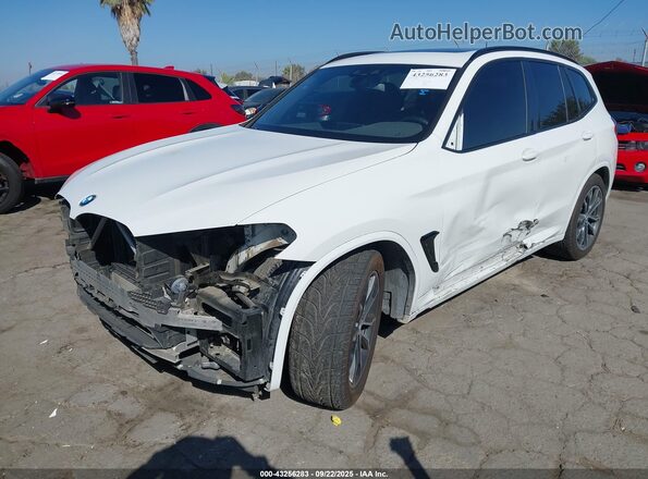 5UXTY9C06L9B57541 2020 BMW X3 Белый Передняя левая четверть