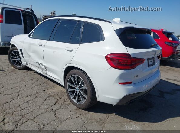 5UXTY9C06L9B57541 2020 BMW X3 Белый Задняя левая четверть