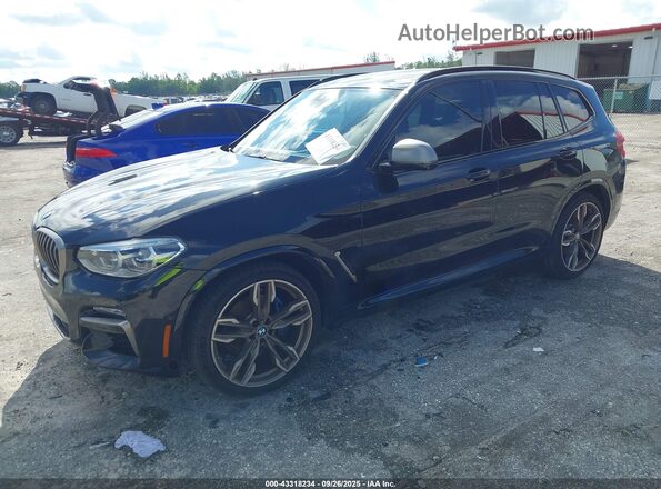 5UXTY9C08L9B83588 2020 BMW X3 Черный Передняя левая четверть