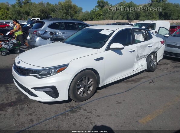 5XXGT4L31LG399801 2020 KIA OPTIMA White წინა მარცხენა ხედი სამი მეოთხედიდან