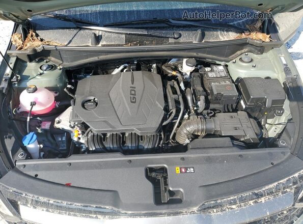 5XYK6CDF5RG217672 2024 KIA SPORTAGE Green Engine compartment view