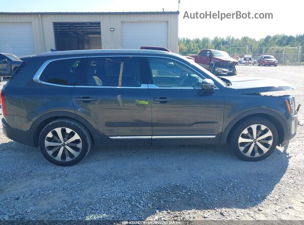 5XYP34HC7MG182999 2021 KIA TELLURIDE Gray Widok wnętrza z tyłu