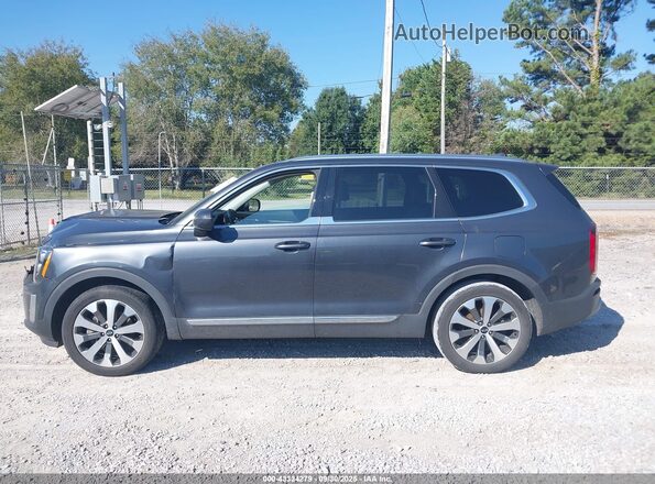 5XYP34HC7MG182999 2021 KIA TELLURIDE Gray Widok wnętrza 360 stopni