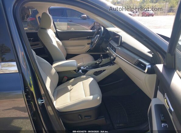 5XYP34HC7MG182999 2021 KIA TELLURIDE Gray Widok wnętrza z przodu
