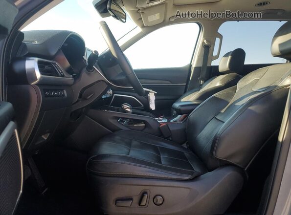 5XYP34HC8MG172238 2021 KIA TELLURIDE Gray წინა სალონის ხედი