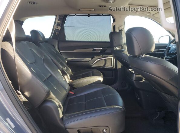 5XYP34HC8MG172238 2021 KIA TELLURIDE Gray უკანა სალონის ხედი