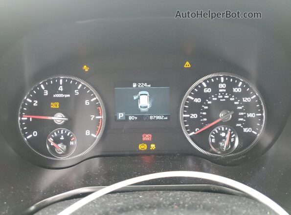 5XYP34HCXMG120772 2021 KIA TELLURIDE Green ხელსაწყოთა პანელის ხედი
