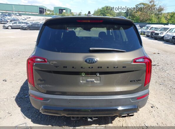 5XYP3DHC2MG109152 2021 KIA TELLURIDE Коричневый 