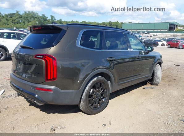 5XYP3DHC2MG109152 2021 KIA TELLURIDE Коричневый Задняя правая четверть