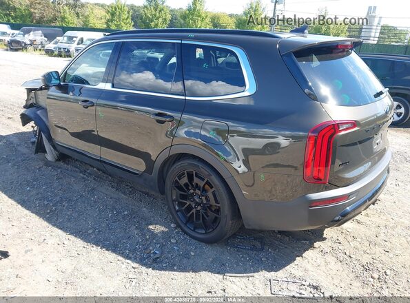 5XYP3DHC2MG109152 2021 KIA TELLURIDE Коричневый Задняя левая четверть