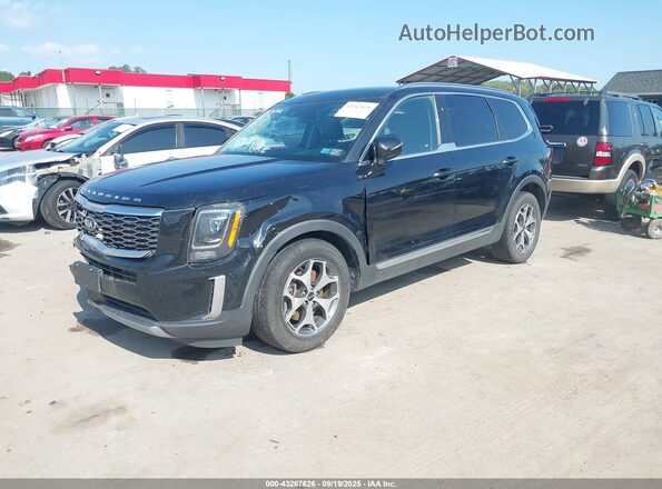 5XYP3DHC7LG046676 2020 KIA TELLURIDE Black Առջևի ձախ երեք քառորդ տեսարան