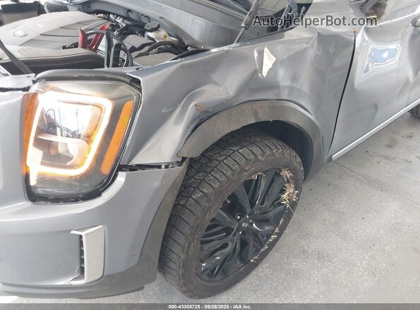 5XYP54HC0LG076516 2020 KIA TELLURIDE Gray Front view