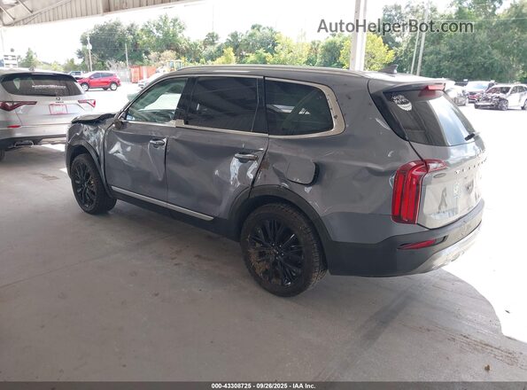 5XYP54HC0LG076516 2020 KIA TELLURIDE Gray Rear left