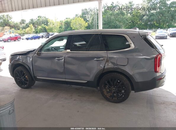 5XYP54HC0LG076516 2020 KIA TELLURIDE Gray 360 interior view