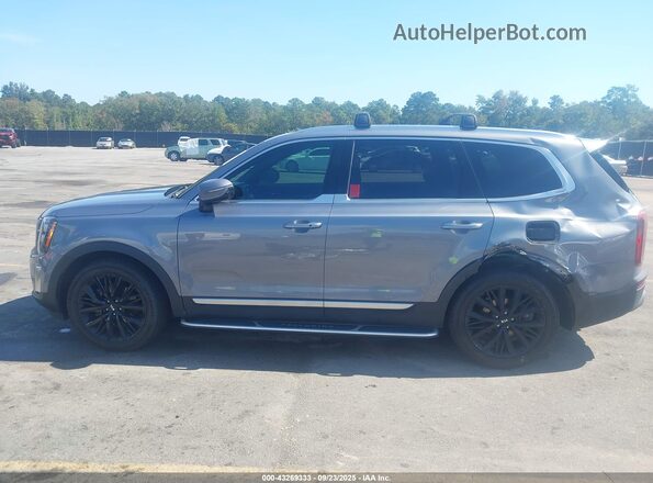 5XYP54HC2MG169829 2021 KIA TELLURIDE Gray Սալոնի 360 աստիճան տեսք