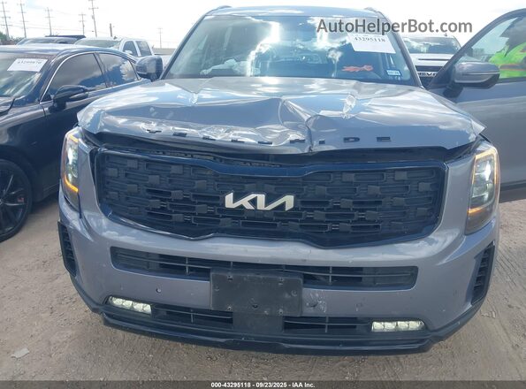 5XYP5DHC0NG261619 2022 KIA TELLURIDE Light Blue Вид спереди