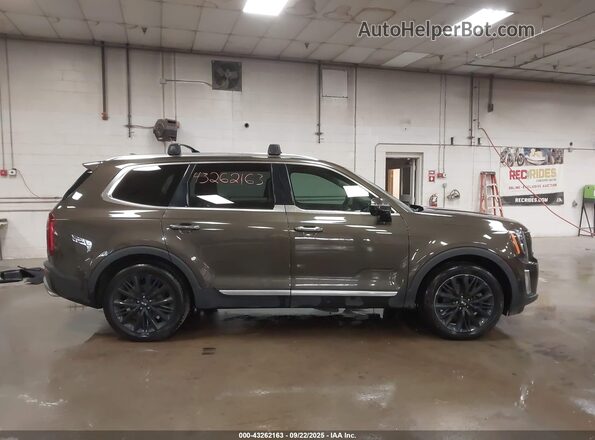 5XYP5DHC1LG022593 2020 KIA TELLURIDE Brown უკანა სალონის ხედი