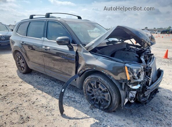 5XYP5DHC2MG124700 2021 KIA TELLURIDE Черный Передняя правая четверть
