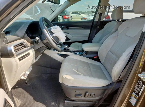 5XYP5DHC2MG124700 2021 KIA TELLURIDE Черный Вид салона спереди