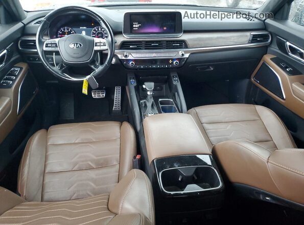 5XYP5DHC2MG142372 2021 KIA TELLURIDE Green წინა პანელის ხედი