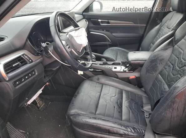 5XYP5DHC5NG315903 2022 KIA TELLURIDE Black Widok wnętrza z przodu