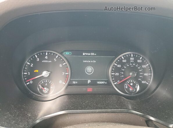 5XYP5DHC9LG059147 2020 KIA TELLURIDE Gray Instrument cluster view