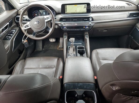 5XYP5DHC9LG059147 2020 KIA TELLURIDE Gray Dashboard view