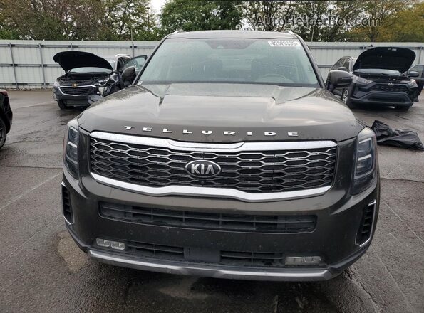 5XYP5DHC9LG059147 2020 KIA TELLURIDE Gray Front view