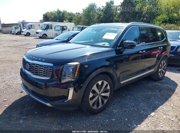 5XYP64HC3LG009597 2020 KIA TELLURIDE Black Առջևի ձախ երեք քառորդ տեսարան