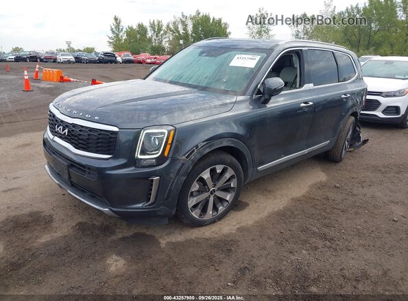 5XYP64HC3NG276337 2022 KIA TELLURIDE Gray Передня ліва чверть