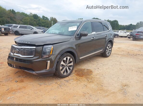 5XYP64HC5LG027017 2020 KIA TELLURIDE Black Front left
