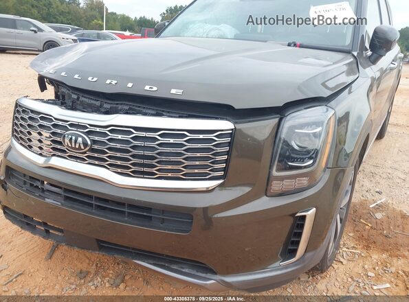5XYP64HC5LG027017 2020 KIA TELLURIDE Black Front view