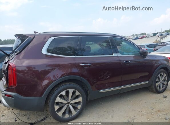 5XYP64HC6LG069082 2020 KIA TELLURIDE Maroon Սալոնի հետևի տեսք