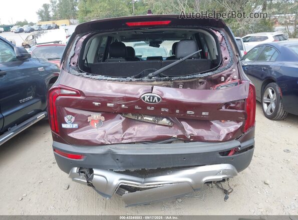 5XYP64HC6LG069082 2020 KIA TELLURIDE Maroon 