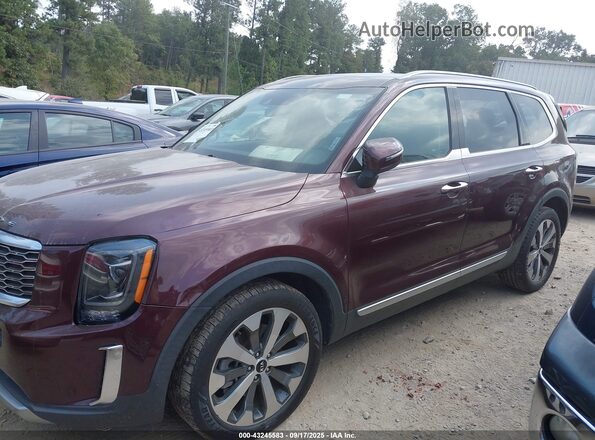 5XYP64HC6LG069082 2020 KIA TELLURIDE Maroon Սալոնի 360 աստիճան տեսք