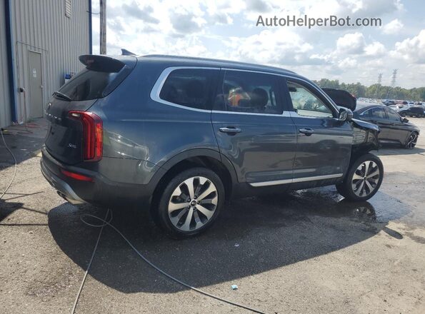 5XYP64HC7MG140100 2021 KIA TELLURIDE Charcoal Задня права чверть