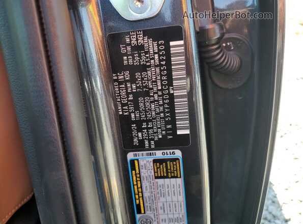 5XYP6DGC0RG542503 2024 KIA TELLURIDE Gray 