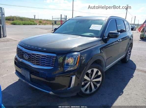 5XYP6DHC4LG038106 2020 KIA TELLURIDE Green Առջևի ձախ երեք քառորդ տեսարան