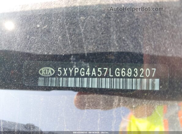 5XYPG4A57LG693207 2020 KIA SORENTO Белый Вид подкапотного пространства