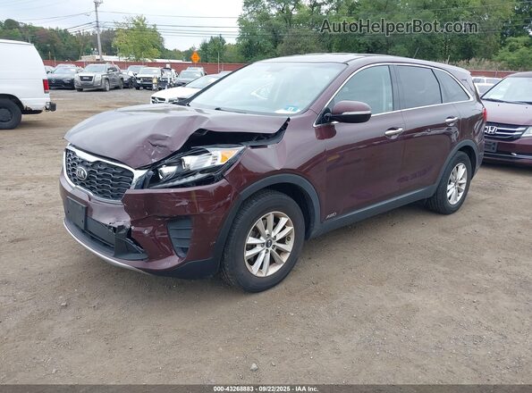 5XYPGDA34LG642178 2020 KIA SORENTO Purple Front left