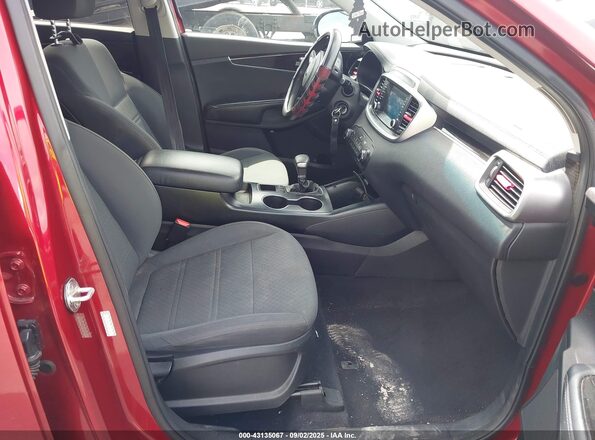 5XYPGDA53LG647776 2020 KIA SORENTO Red Вид салону спереду
