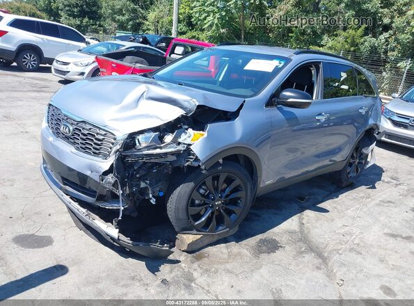 5XYPGDA58LG636501 2020 KIA SORENTO Light Blue Front left